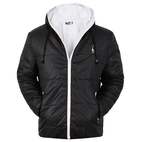 Brand Waterproof Winter Coat Men Casual Hoodied Cotton